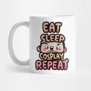 Eat, Sleep, Cosplay, Repeat Mug